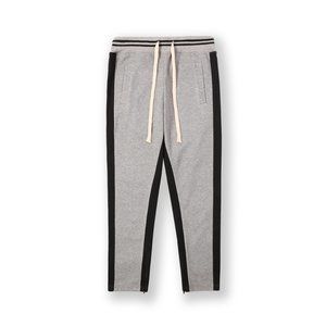 Men's Outline Stripe Pant Joggers - Grey & Black (Small/Medium)